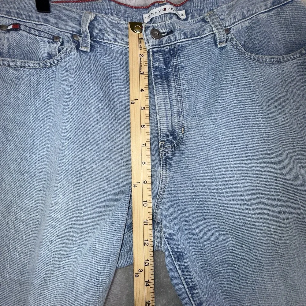 Tommy Hilfiger Jeans Relaxed Straight Leg‎ Women's 34x30 Blue Denim Vintage
